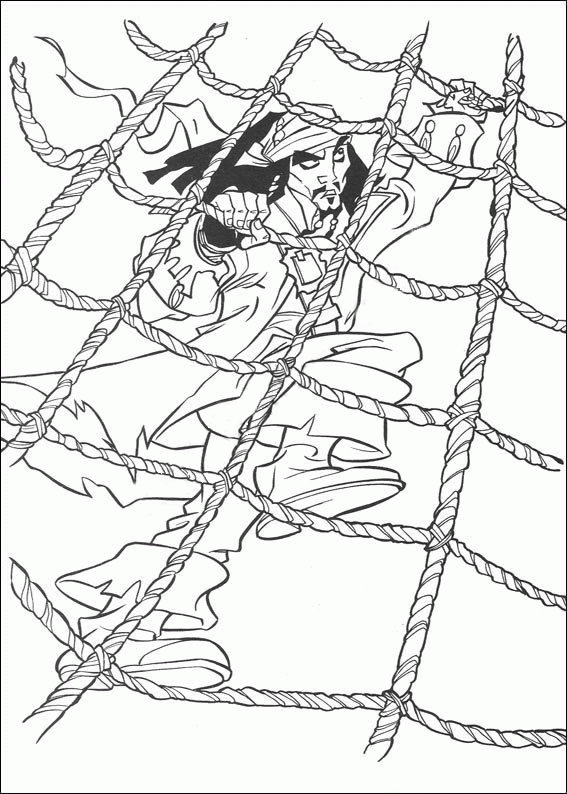 Jack Sparrow Coloring pirates coloring | VLC peque