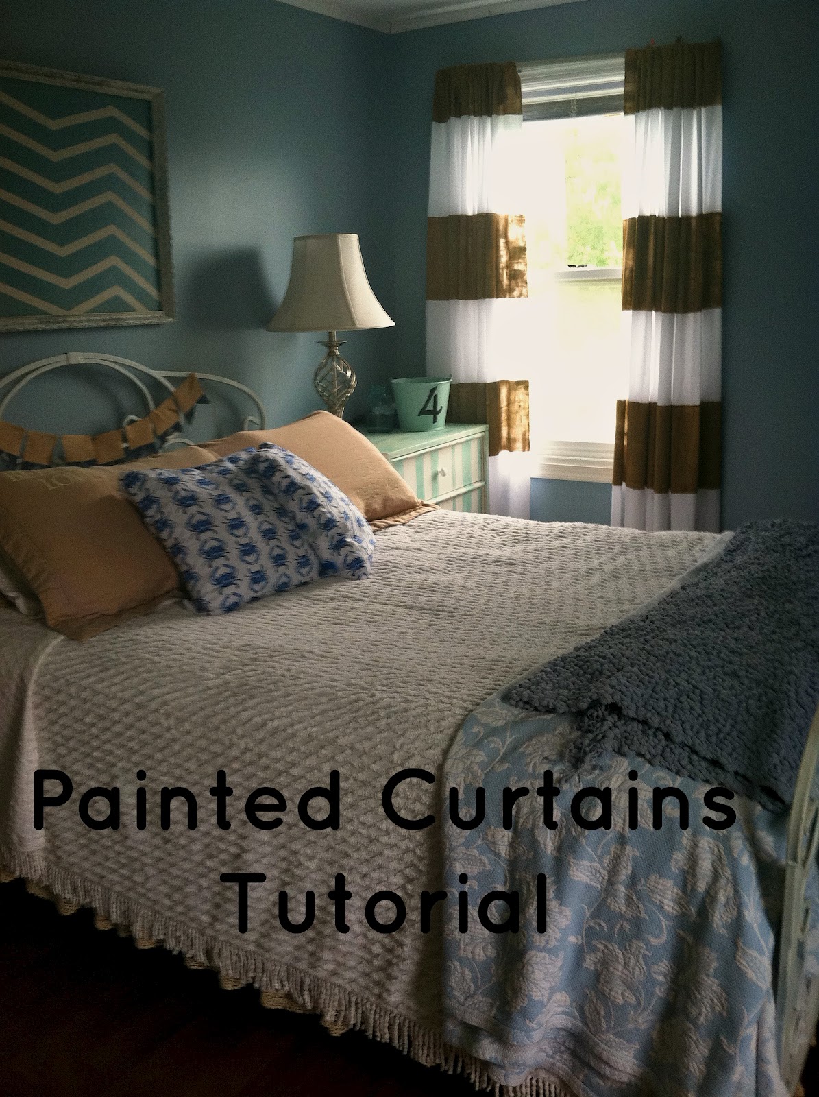 Painted Curtains Tutorial