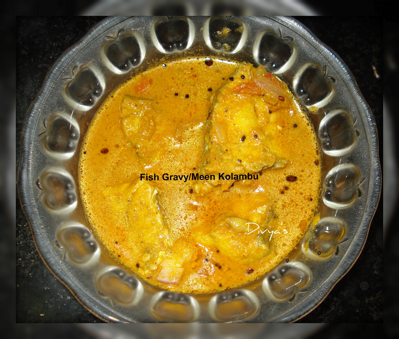 Fish Coconut Gravy Thengai Meen Kulambu South Indian Fish Curry Barracuda Fish Curry