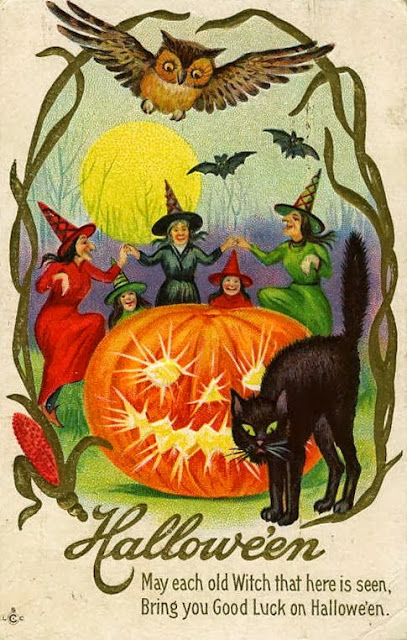 Vintage Halloween Postcards c.1910’s ~ vintage everyday