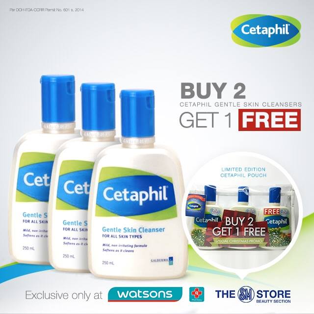 D.I.G.G.DAVAO Watsons Buy 2 Cetaphil Gentle Skin Cleanser Get 1 FREE