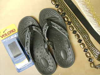 One-of-a-Kind Flip Flops with Velcro® Brand Fasteners
