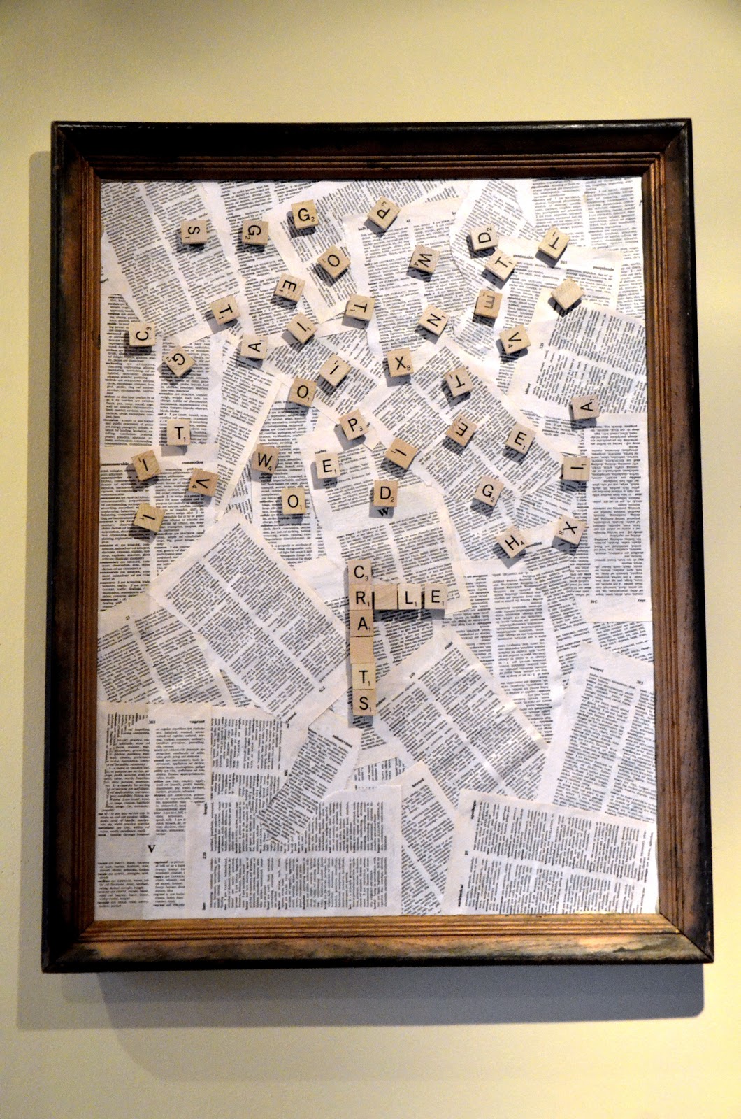 Hello There Handmade DIY Blog Scrabble Wall Art Tutorial