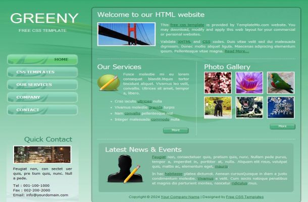 Dark Abstract Green HTML CSS Website Template Dark Abstract Green HTML CSS Website Template