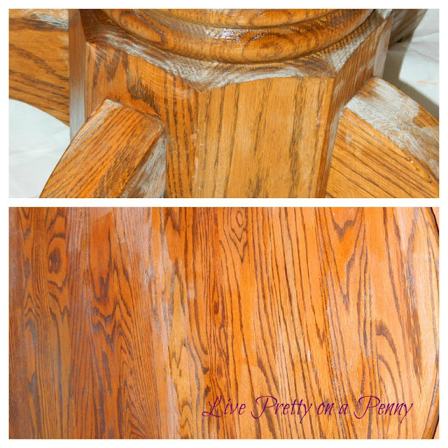 Refinishing An Oak Table {A Dining Room Update} Live Pretty on a Penny
