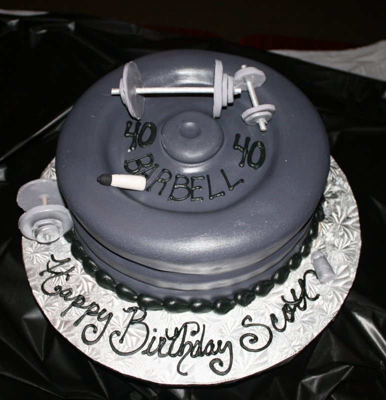 CAFE AROMAS Barbell Cake