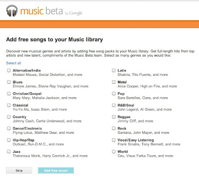 Google Add Free Music