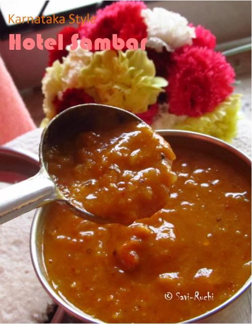 Savi Ruchi Hotel Sambar Recipe