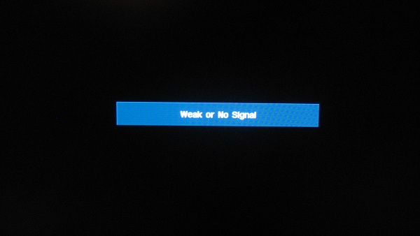 weak or no signal on tv
