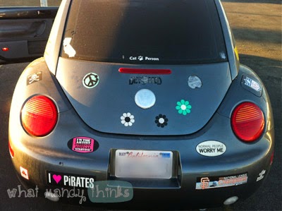 What Mandy Thinks: Image of my former Beetle from the rear