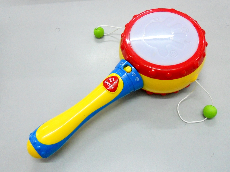 BongBongIdea BABY RATTLE DRUM WITH LIGHT AND SOUND