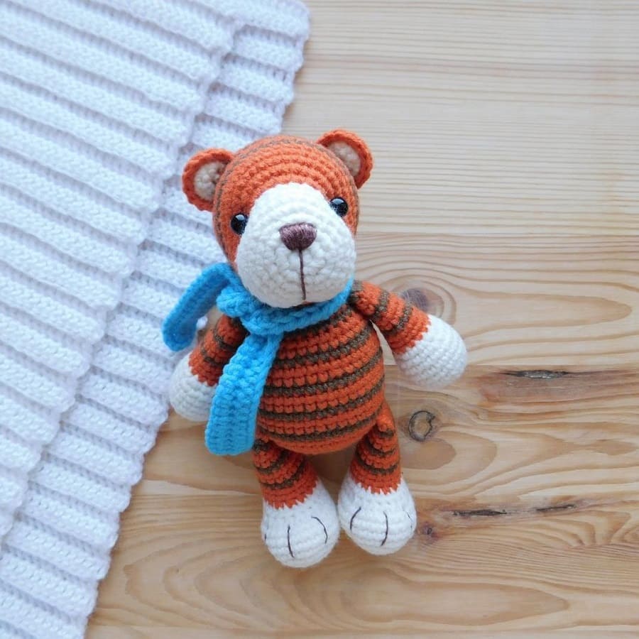 Тигренок Карамелька крючком Тигренок Карамелька крючком