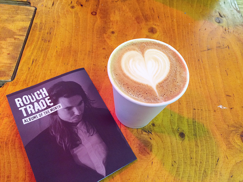 rough trade cafe latte art heart