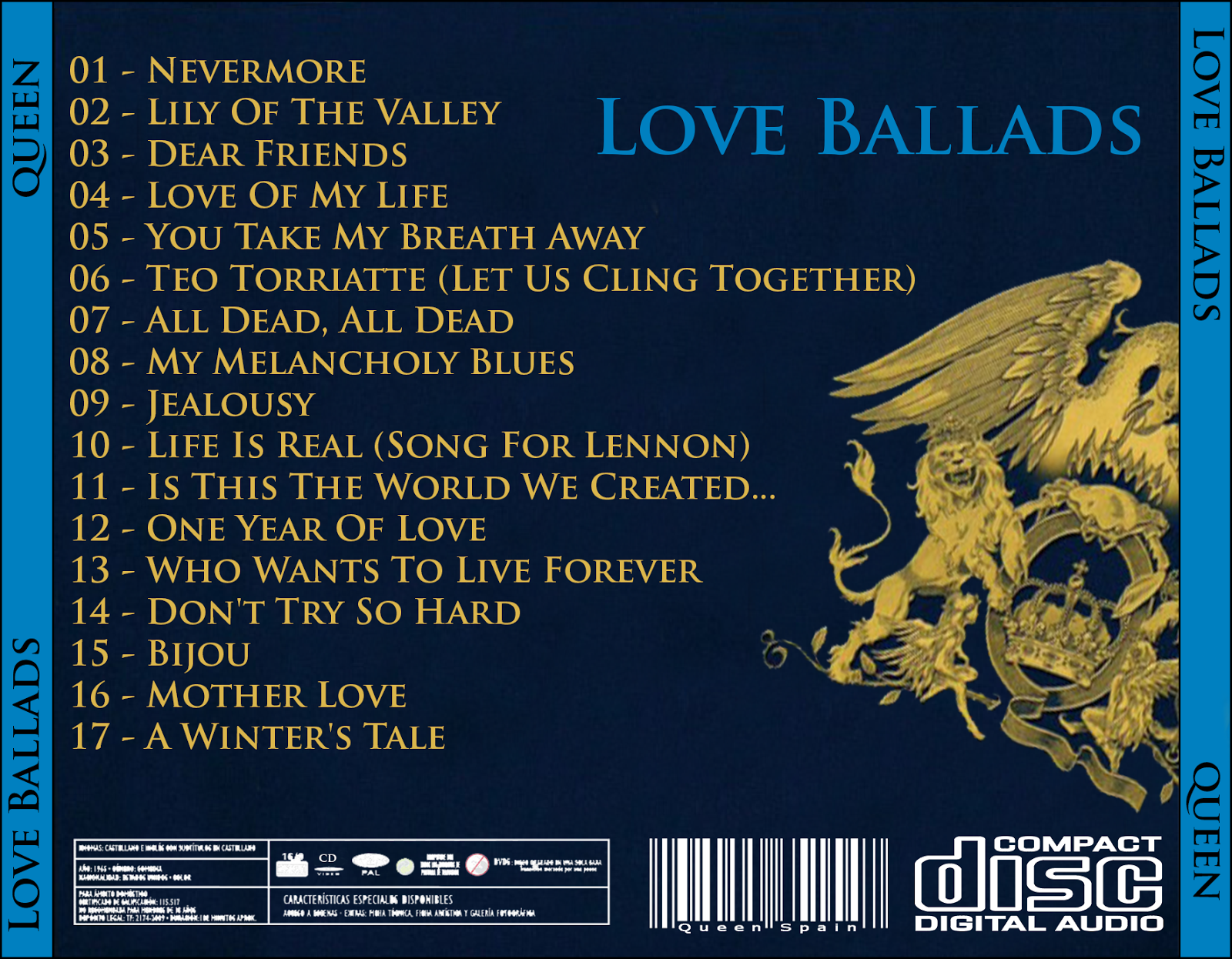 Como son canciones que todos tenemos, he hecho las dos caratulas para