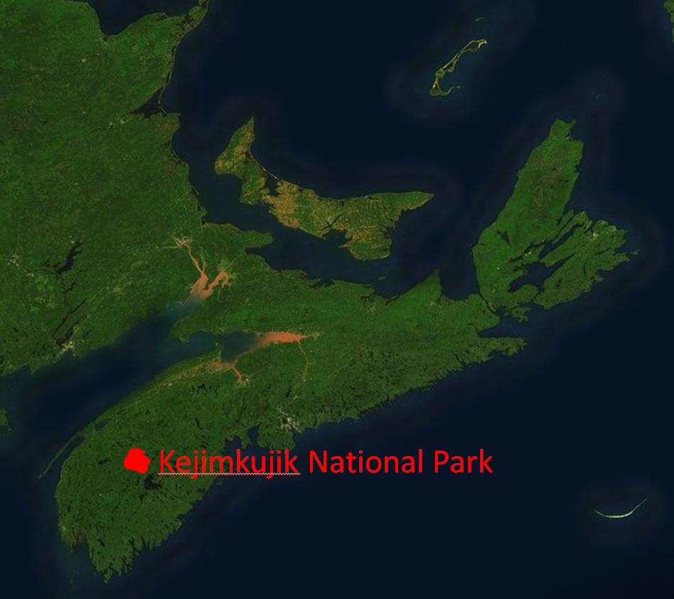 Map of Kejimkujik (Keji) National Park