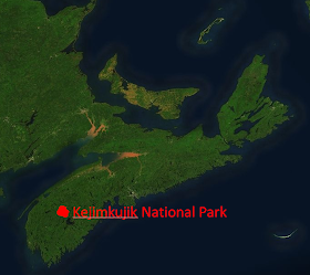 Map of Kejimkujik (Keji) National Park