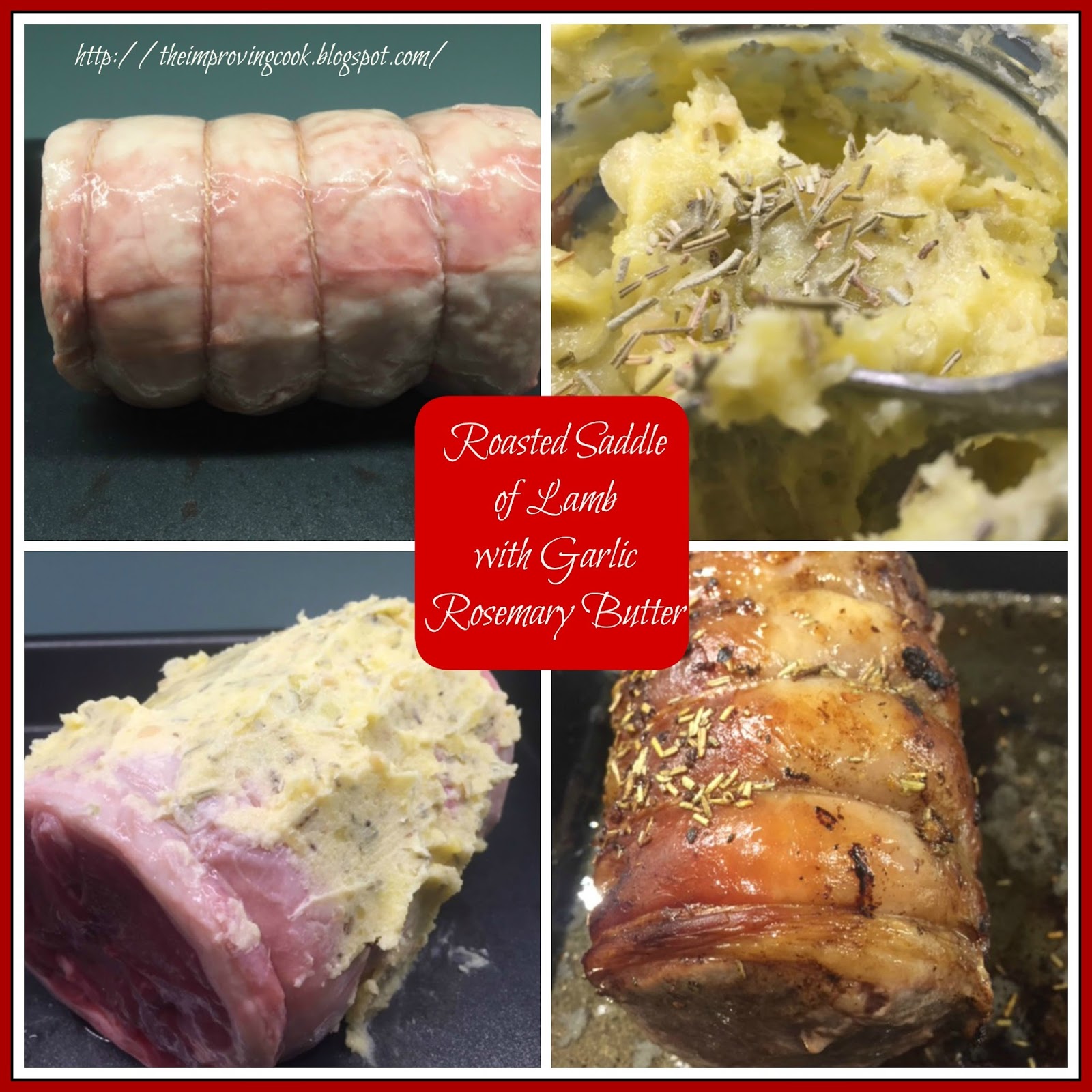 Roasted Short Saddle of Lamb with Garlic and Rosemary Butter