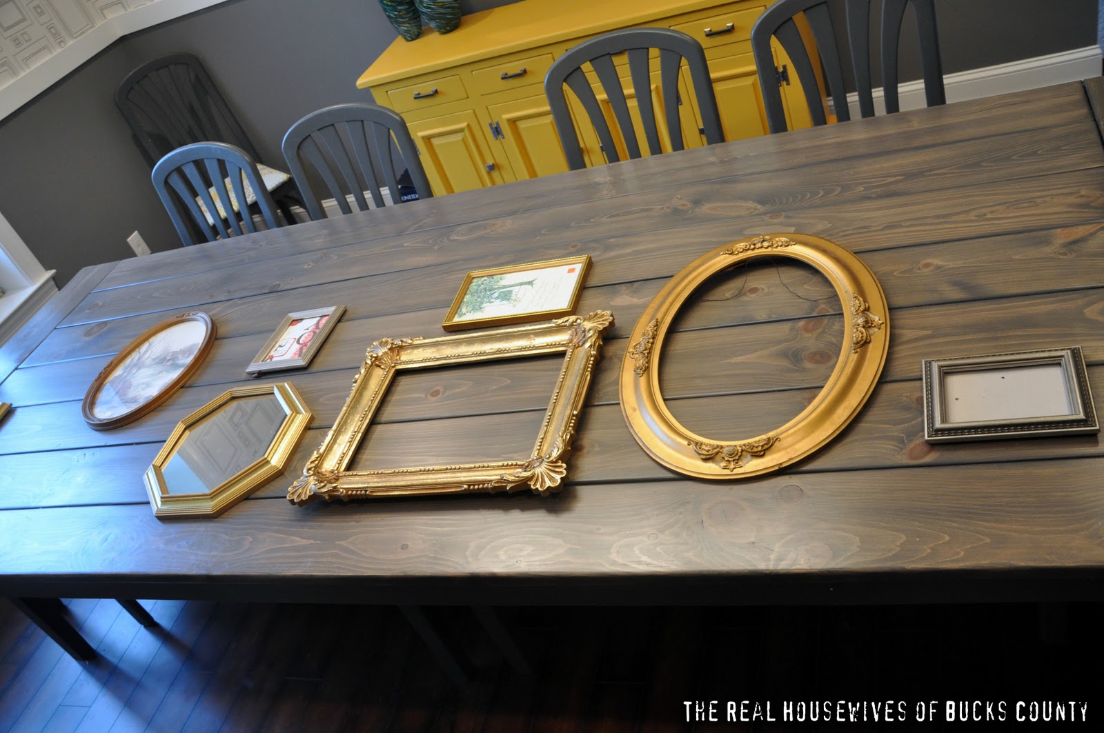 Granny Frames! {Dining Room Update} East Coast Creative