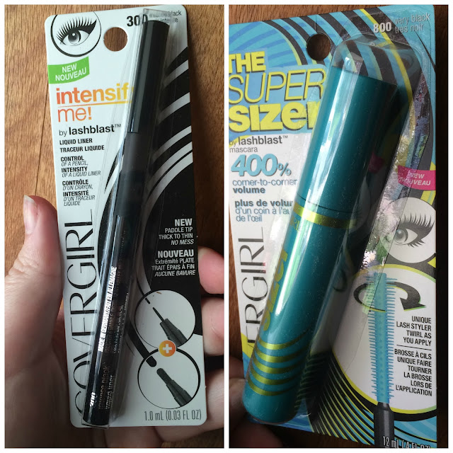 Covergirl Super Sizer by LashBlast® Mascara and Intensify Me! Liquid Eyeliner by LashBlast review