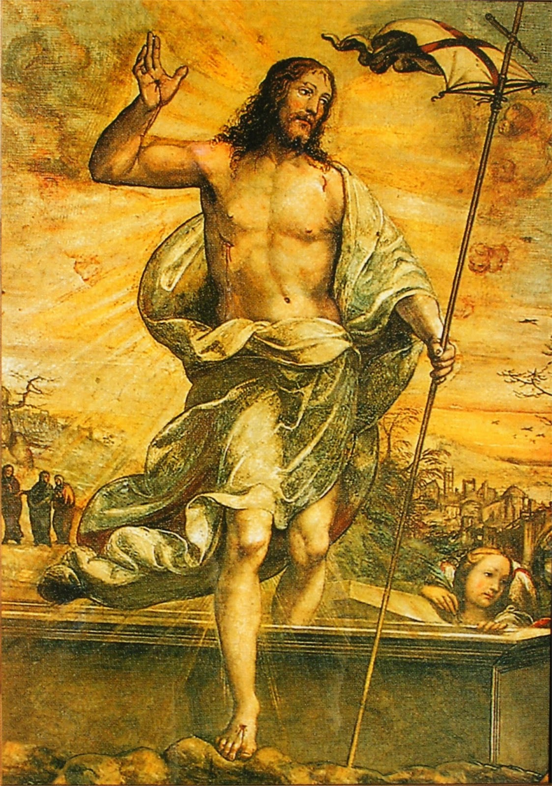 Aparición  V. del Pilar / S. Juan Bautista y S. Francisco de Asís ( R.M. S.XVIII-O) (MAM) Jesus-resucitado-cuadro+(1)
