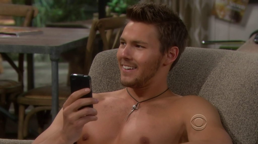 Scott Clifton Shirtless in the Bold and the Beautiful 20120807.