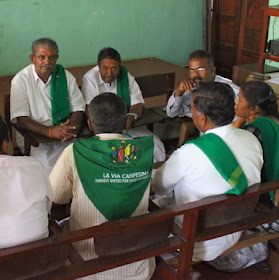 South Indian farmers at the SICCFM meeting