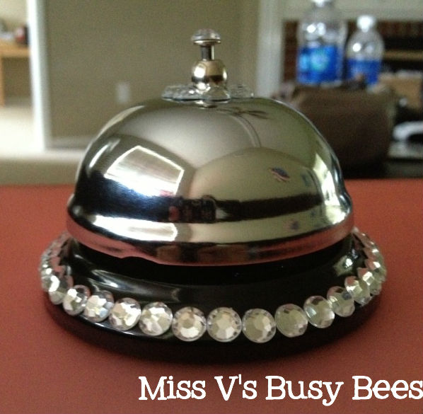 Miss V's Busy Bees Monday Made It {Sparkly Desk Bell}