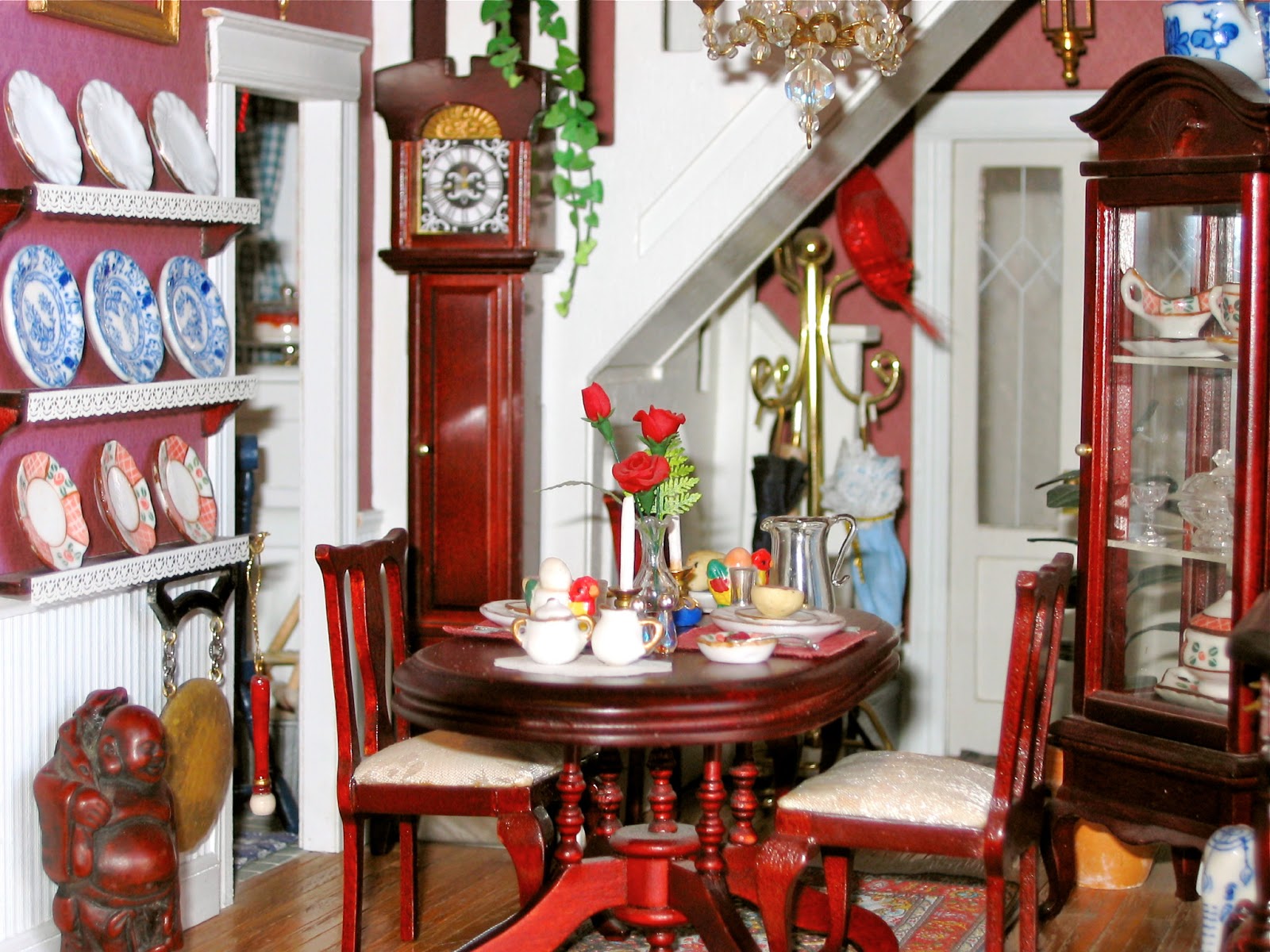 BluKatKraft 112 Scale Victorian Dollhouse Miniatures Kitchen and