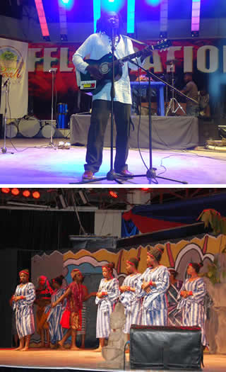 Entertainers and performers at Freedom Park Entertainers and performers at Freedom Park
