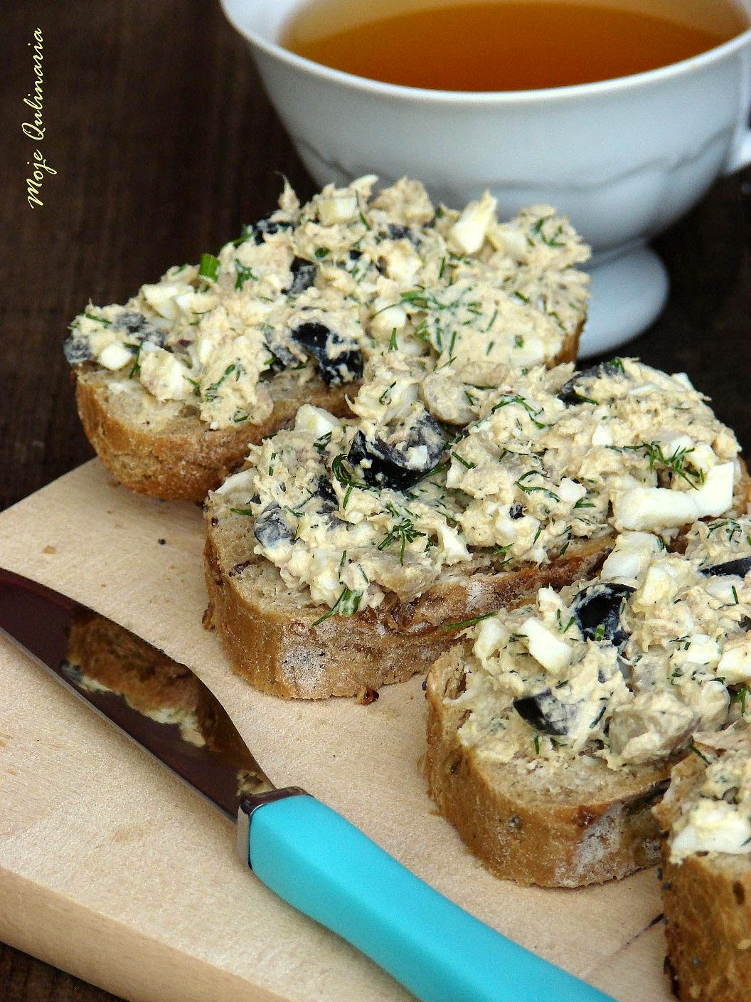 Pasta jajeczna z tuńczykiem i pieczarkami Moje Qulinaria