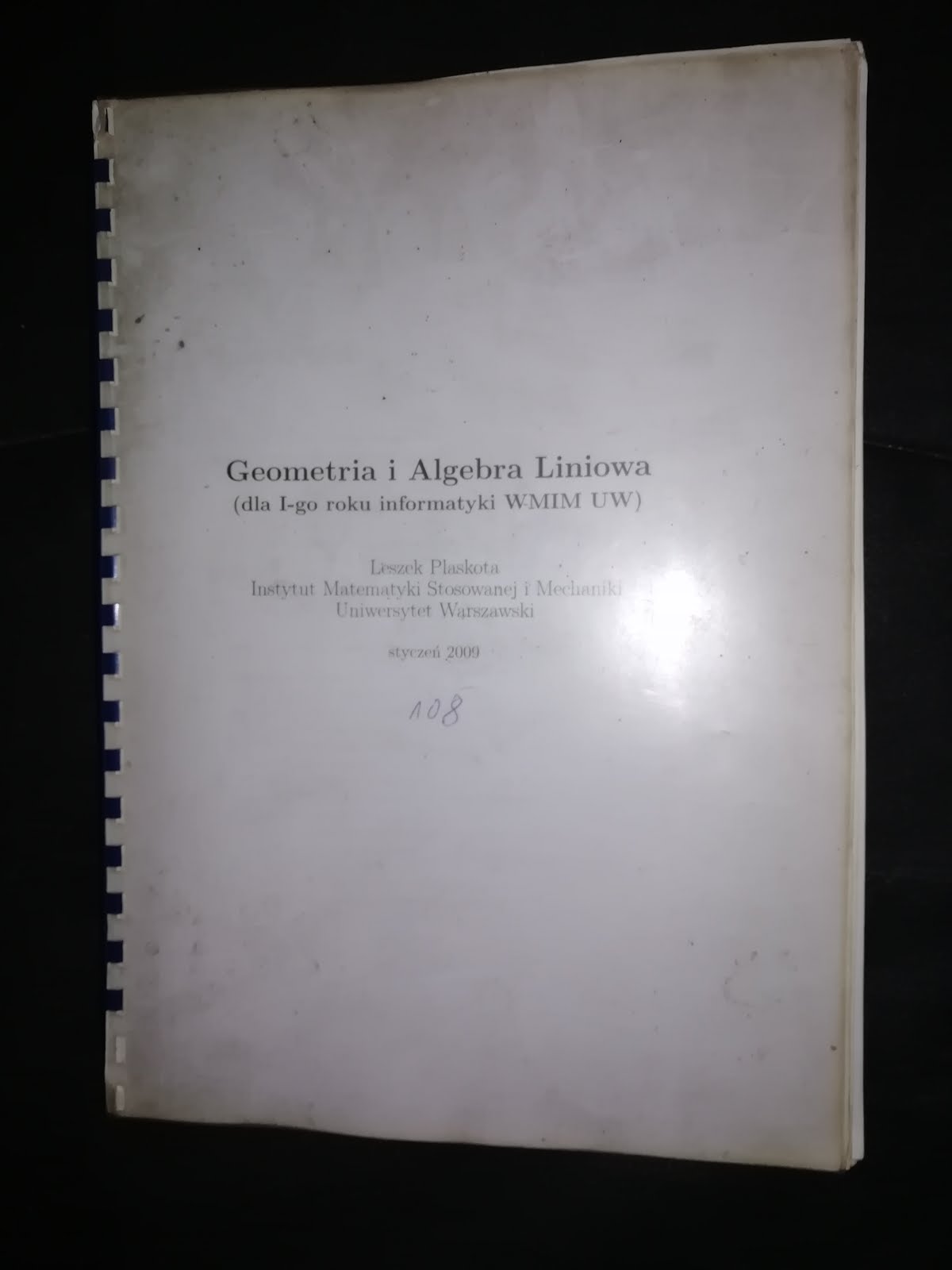 Geometry with Linear Algebra.