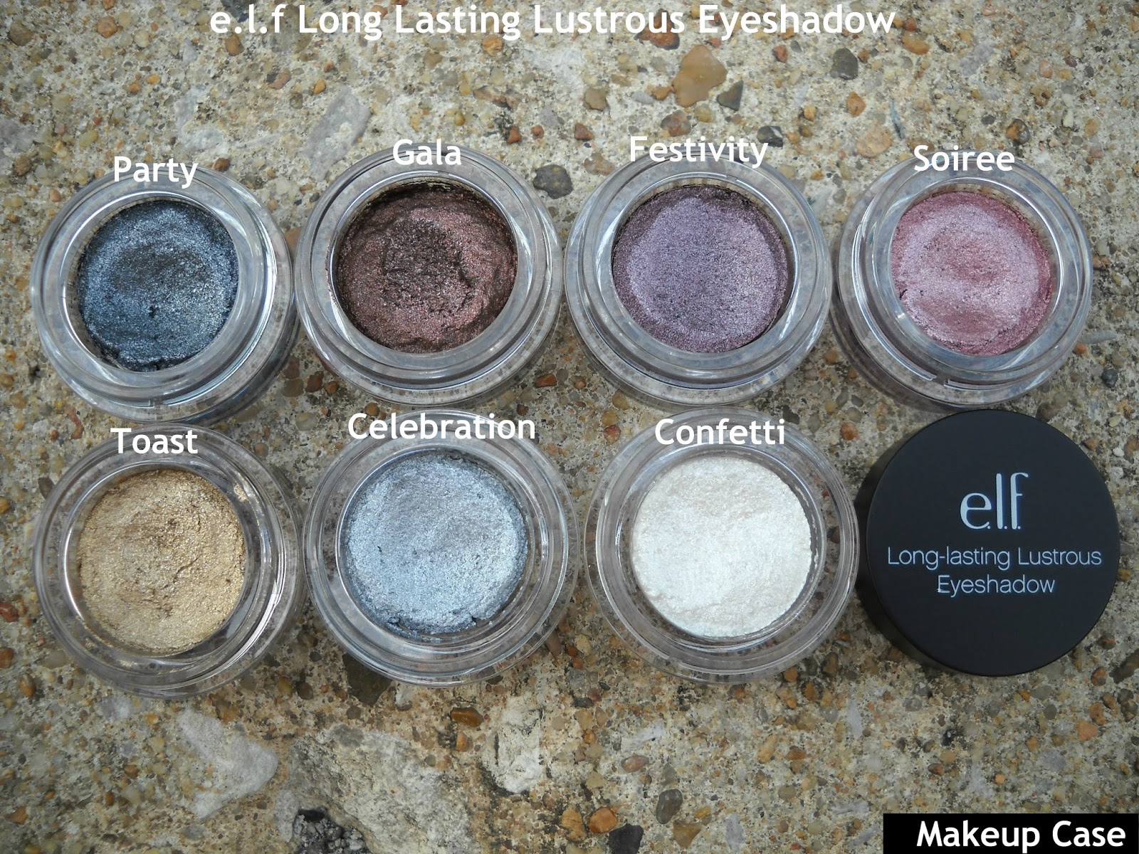 Makeup Case e.l.f Studio LongLasting Lustrous Eyeshadows