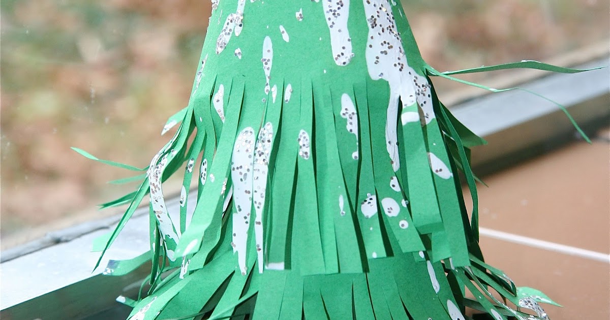 Splish Splash Splatter Construction Paper Pine Trees