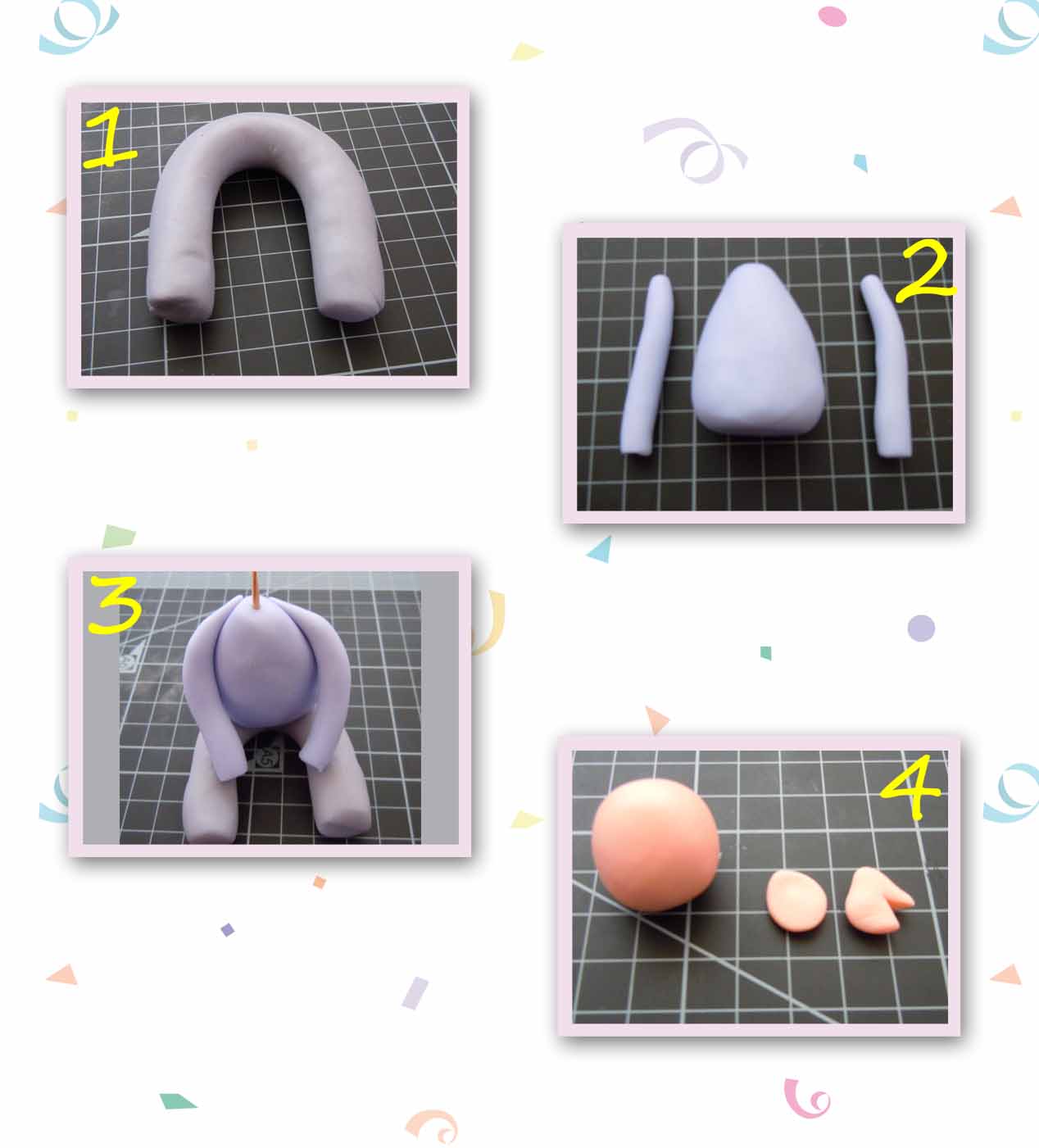 Cake Trails... How to make a simple fondant figure {Tutorial}