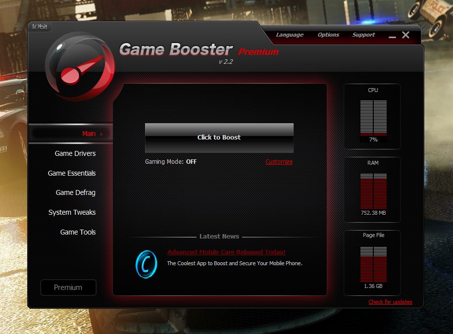 Iobit Game Booster