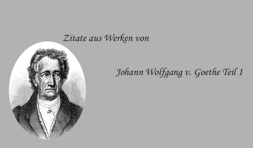 Gedichte und Zitate für Sie: Zitate aus Büchern-J.W.v.Goethe-Faust I