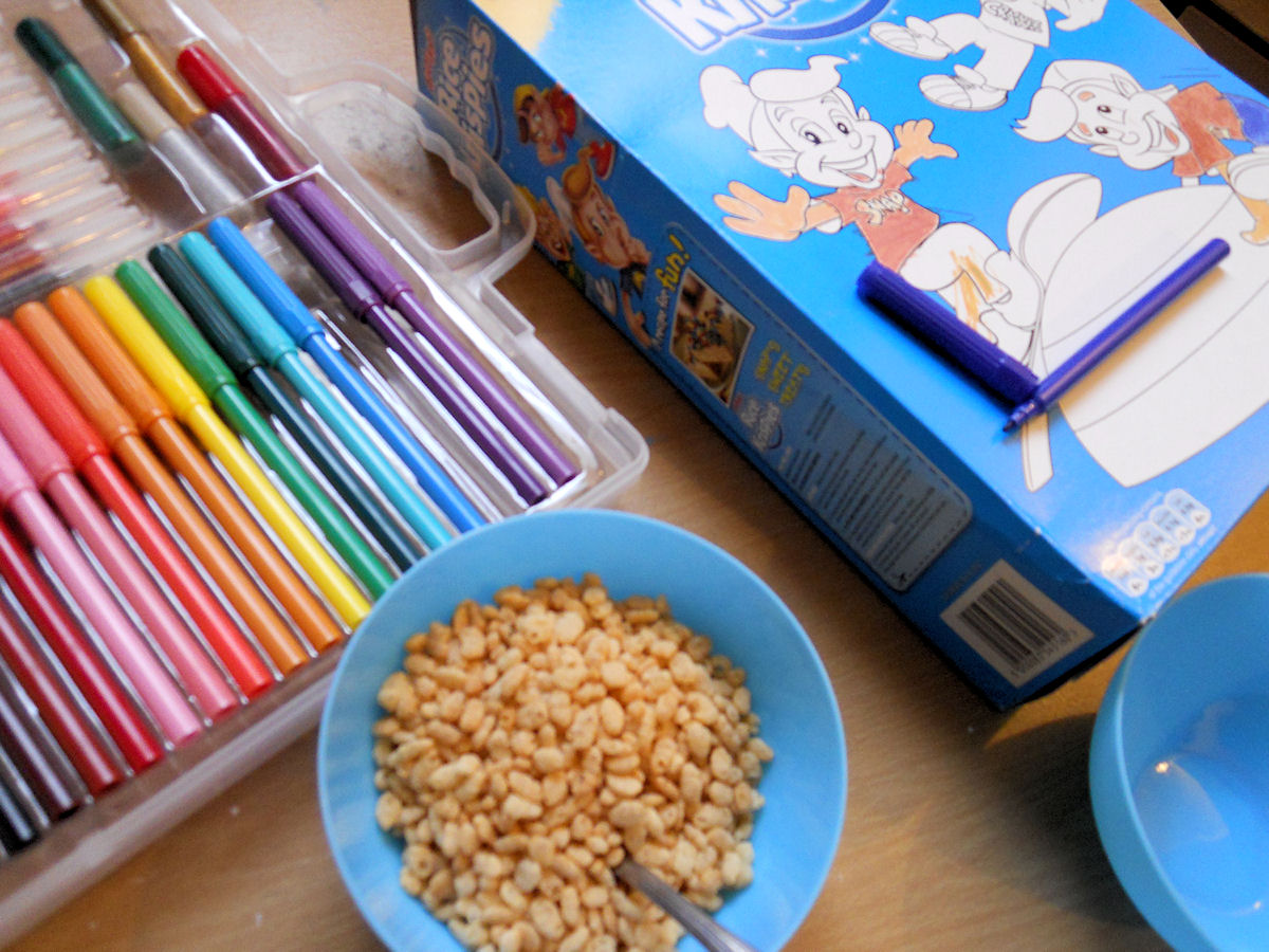 This is me Sarah mum of 3 Colour Me In with Rice Krispies!