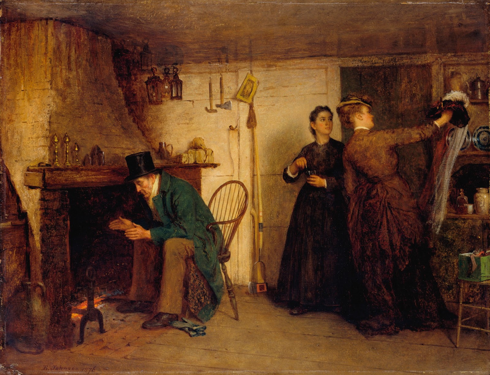 19th century American Paintings Eastman Johnson, ctd