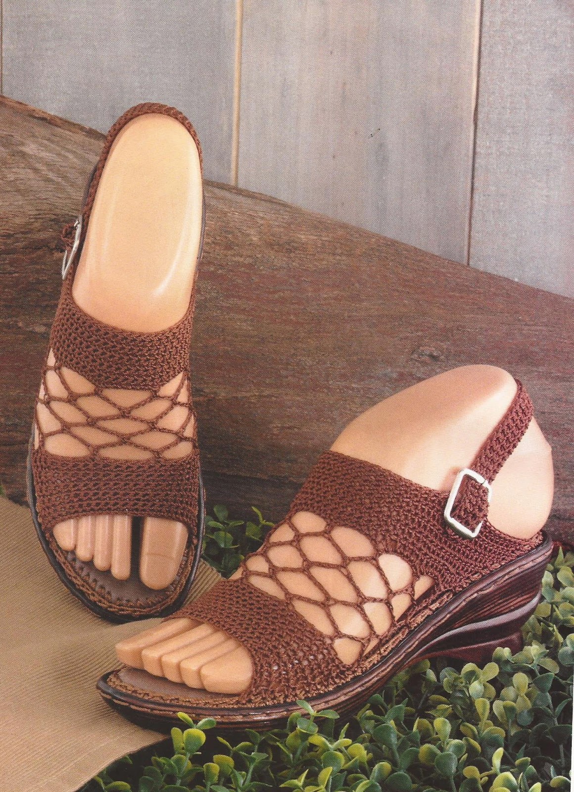 Zapatos a Crochet - Sandalias en Malla