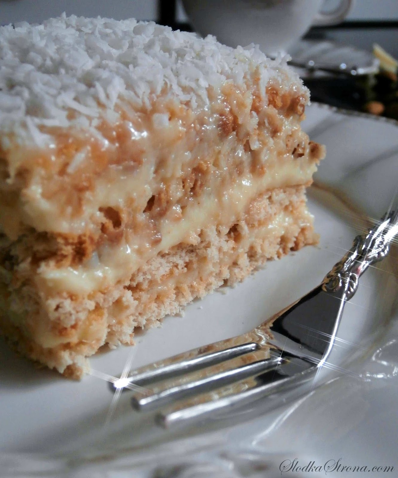 Ciasto "Rafaello" Bez Pieczenia - Przepis - Słodka Strona