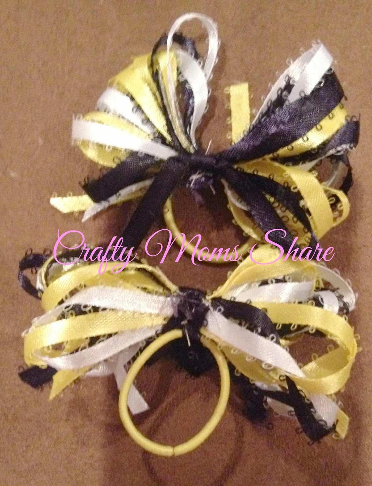 Crafty Moms Share DIY Hair Ribbons for Pony Tails and Pig Tails