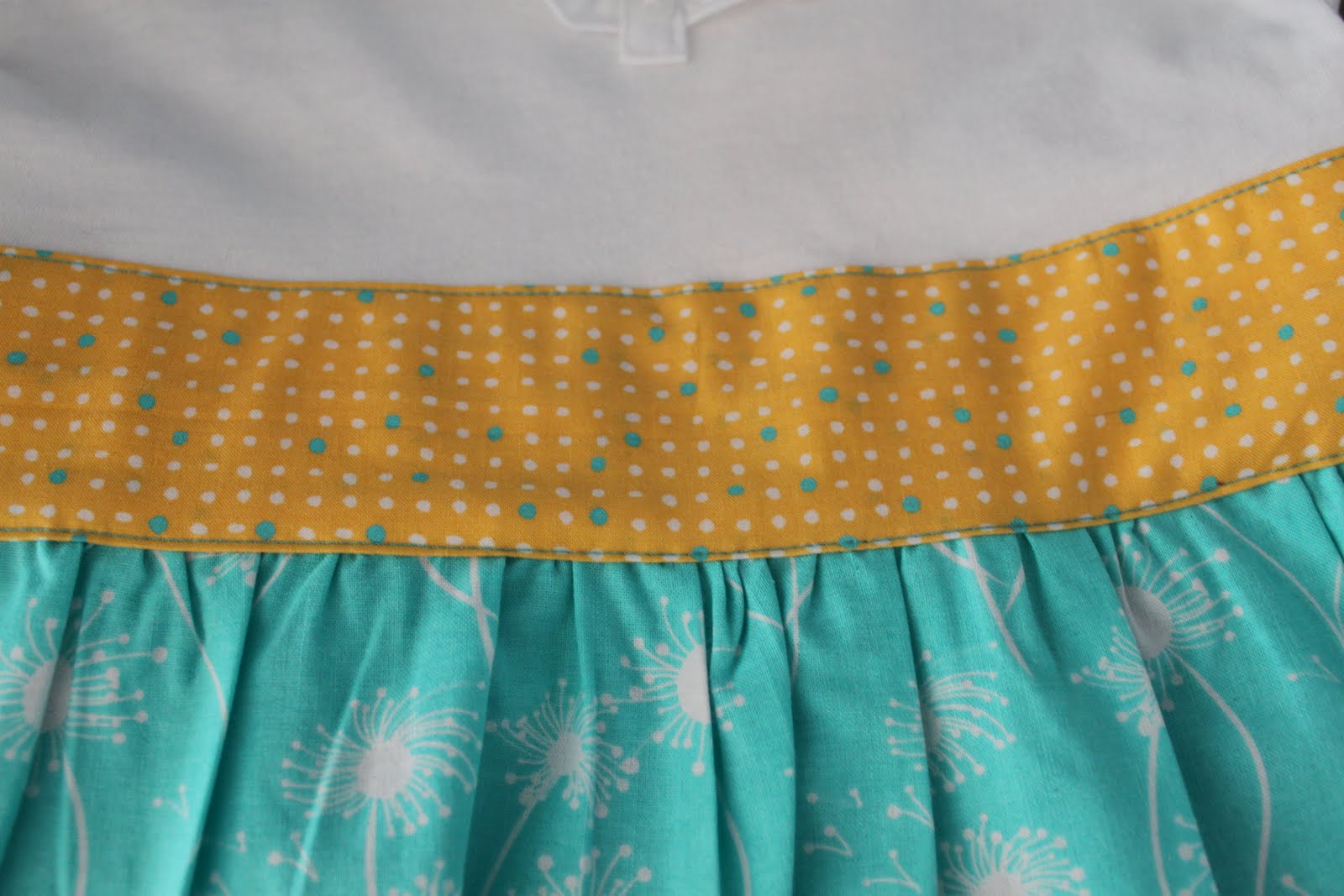 The Cordelia Files How to Gather Over a Cord/ Finishing the Tshirt Dress