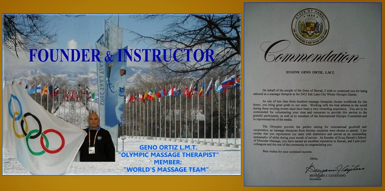 YOUR INSTRUCTOR IS AN "OLYMPIC MASSAGE THERAPIST"