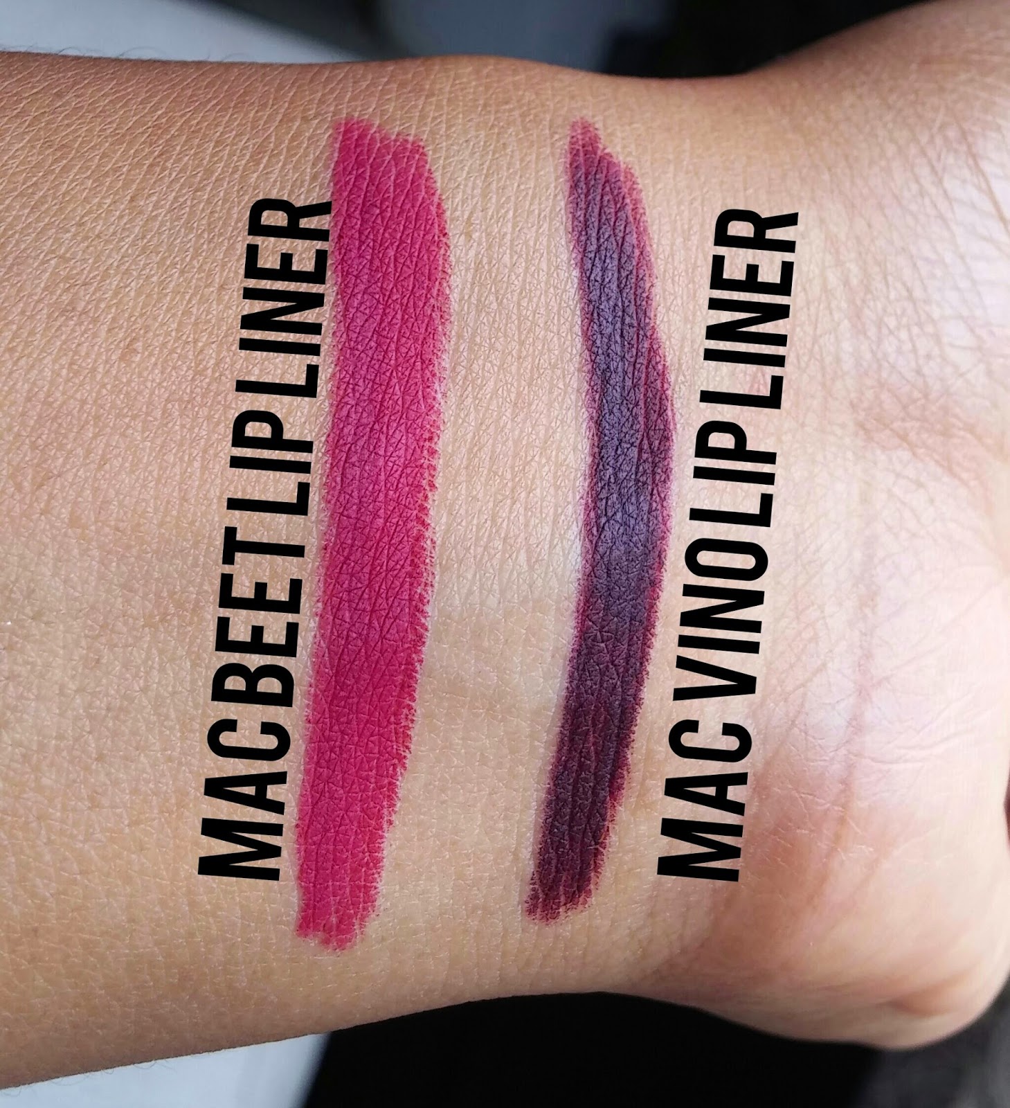 Beauty and the Brown Girl MAC Vino + Beet Lip Liners