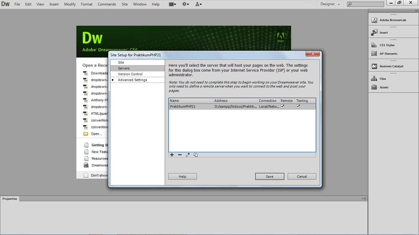 Four Clowns Membuat New Site Di Adobe Dreamweaver Cs6