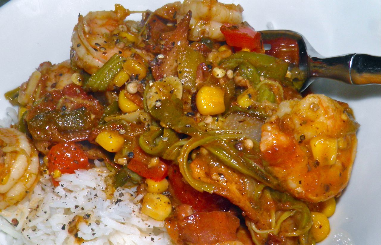 Docaitta Lifestyle Something Spicy Creole Okra and Shrimp