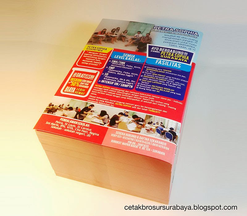 cetak brosur surabaya a5 1rim rp 150 000 ukuran flyer a5