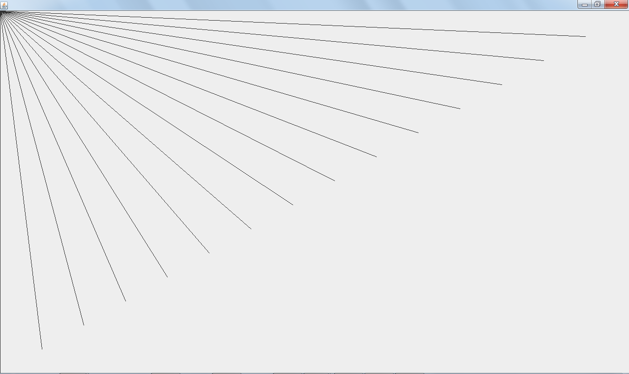 Drawing Lines In Jframe : Java gui and graphics case study exercise using drawline