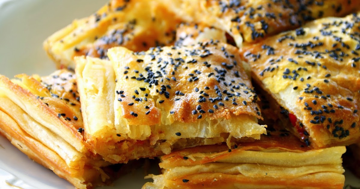 PASTALİN&hellip; Patlıcanlı el açması börek