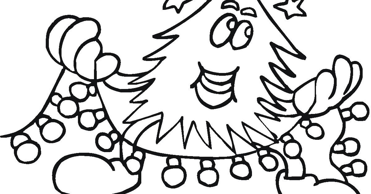 COLOREA TUS DIBUJOS: Luces de Árbol de Navidad para imprimir y colorear